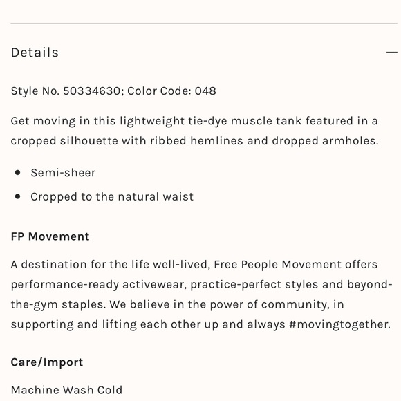 Free People Movement Love Tank Tie Dye - Picture 4 of 6